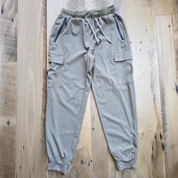 Libin Women's Khaki Jogger Tapered Pant Size Med - Picture 1 of 8